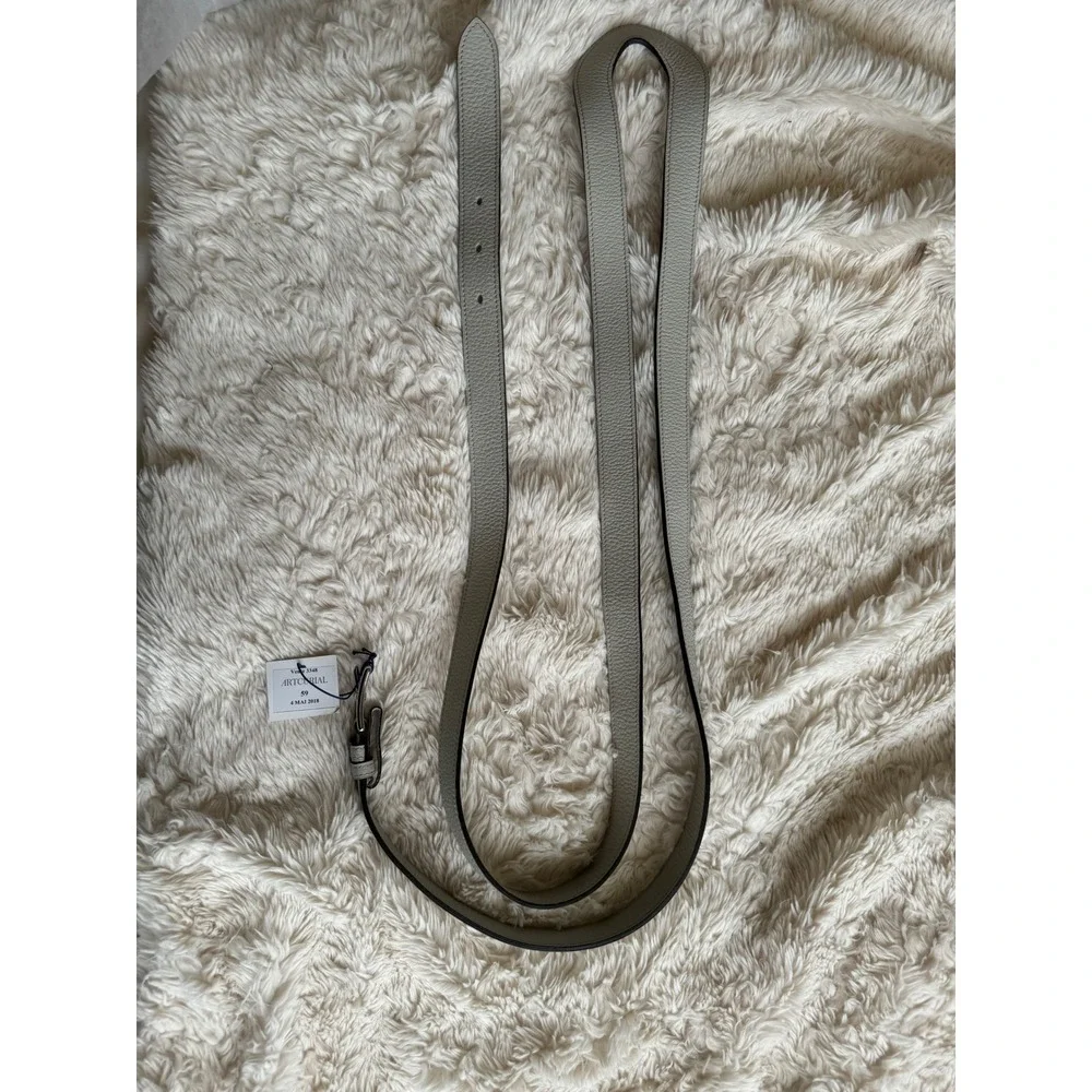 Hermès Etoupe Kelly 18 Adjustable Belt Epsom Leather Hardware Casual